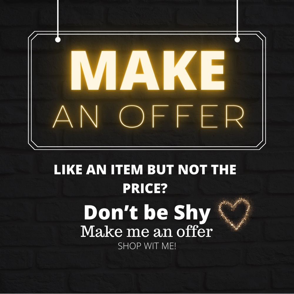 Offers are welcomed